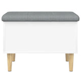 Storage Bench White 62x42x46 cm Engineered Wood 835068