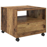 Coffee Table Old Wood 55 x 55 x 45cm Engineered Wood 880468