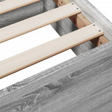 Bed Frame with Drawers without Mattress Grey Sonoma 150x200 cm King Size 3280291