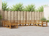 Outdoor Sofa Set 10 pcs Natural Solid Acacia Wood 3367057