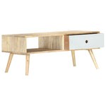 ZNTS Coffee Table 90x50x40 cm Solid Mango Wood 286482