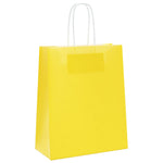 ZNTS Paper Bags 250 pcs with Handles Yellow 18x8x22 cm 4101782