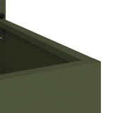 Garden Privacy Screen Olive green 50 x 150 cm Cold-rolled steel 876451