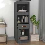 Highboard Grey 34x40x108,5 cm Solid Wood Pine 820154