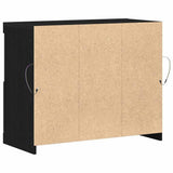 LED Sideboard Black 81 x 37 x 66.5 cm Engineered Wood 863032