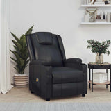 Massage Chair Black Faux Leather 321311