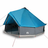 Family Tent Tipi 10-Person Blue Waterproof 94595