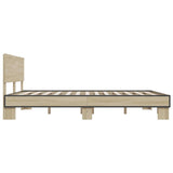 Bed Frame without Mattress Sonoma Oak 160x200 cm 3280183