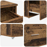 Desk with Drawer Old Wood 131.5 x 50 x 106.5 cm Engineered Wood 3337271