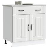Kitchen Base Cabinet Lucca White Engineered Wood 853737