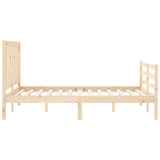 Bed Frame without Mattress 140x190 cm Solid Wood Pine 3193836