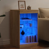 Sideboard with LED Lights Sonoma Oak 41x37x67 cm 836723