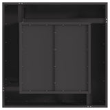 Fire Pit Black 80 x 80 x 40 cm Steel 858956