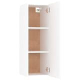 8 Piece TV Cabinet Set White Engineered Wood 3114294
