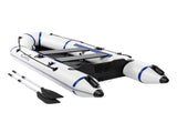 Camping Survivals 10ft PVC 330kg Water Adult Assault Boat Off-White 61810419
