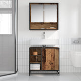 Bathroom Cabinet Old Wood 65 x 33 x 60 cm Engineered Wood 883634