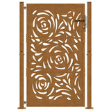 Garden Gate 100x150 cm Weathering Steel Flame Design 4100996