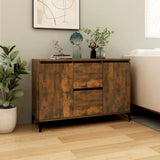 Sideboard Smoked Oak 102x35x70 cm Engineered Wood 815165