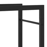 Firewood Rack Matt Black 80x28x154 cm Steel 350308