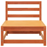 Garden Sofa 2-Seater Wax Brown Solid Wood Pine 837946