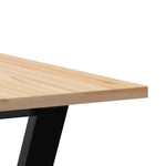 Dining Table Y-Frame 70x70x75 cm Solid Wood Pine and Steel 3282715