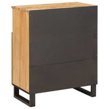 Sideboard with Storage Brown 60 x 33 x 75 cm Solid Mango Wood 4018069