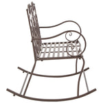 Garden Bench 104 cm Iron Antique Brown 45437