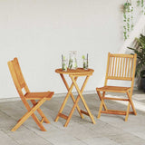 Garden Bistro Set 3 pcs Brown Solid Acacia Wood 42000947