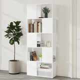 Book Cabinet Room Divider White 60x24x155 cm Engineered Wood 809089