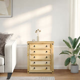 Chest of Drawers "Corona" 80x40x89 cm Solid Wood Pine 4005673