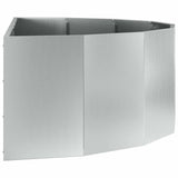 Planter Silver 120 x 60 x 35 cm Galvanised Steel 883687