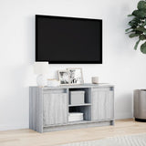 TV Cabinet with LED Grey Sonoma 100x34x50 cm Engineered Wood 852192