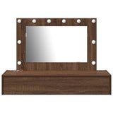 Dressing Table Brown 100 x 40 x 70 cm Engineered Wood 865241