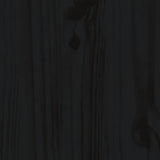 Day Bed without Mattress Black 80x200 cm Solid Wood Pine 840378