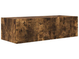 TV Wall Cabinet Set 4 pcs Smoked Oak Engineered Wood 3408921