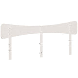 Headboard White 200 cm Solid Wood Pine 844762