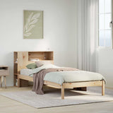 Bookcase Bed without Mattress 100x200 cm Solid Wood Pine 3321565