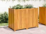 Garden Planter with Liner 100x50x100 cm Solid Wood Acacia 366448