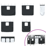 Kids'Loft Bed Frame with Curtains Black 100 x 190 cm 42020791