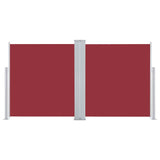 Retractable Side Awning Red 120x600 cm 48453