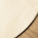 Rug HUARTE Short Pile Soft and Washable Cream 200 cm 375050