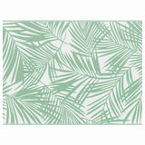Outdoor Rug Leaf ARAKIL Green and White 400 x 300 cm 42003521