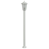 ZNTS Outdoor Floor Lamps 3pcs Silver 120 cm Stainless Steel 4006384