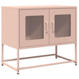 ZNTS TV Cabinet Pink 68x39x60.5 cm Cold-rolled Steel 853333