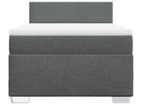 Box Spring Bed with Mattress Dark Grey 100x200 cm Fabric 3285793