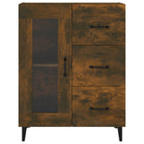 Sideboard Smoked Oak 69.5x34x90 cm Engineered Wood 817366
