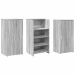 Reception Desk Grey Sonoma 155x50x103.5 cm Engineered Wood 3324201