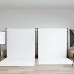 Backdrop Stands 2 pcs Black 254x243 cm Steel 3187466