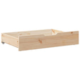 Under-Bed Drawers with Wheels 2 pcs 85x55x17 cm Solid Wood Pine 850926