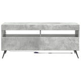 LED TV Cabinet Concrete Grey Engineered Wood 897648